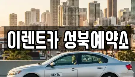 서울 성북구 동소문동6가 렌트카 전문 이렌트카 성북예약소