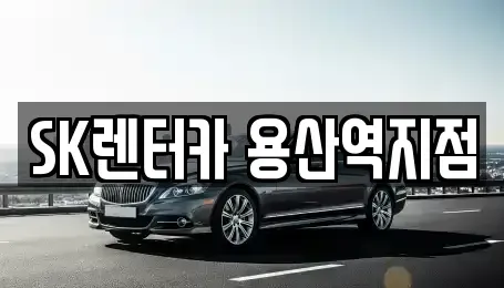서울 용산구 원효로4가 렌트카 전문 SK렌터카 용산역지점