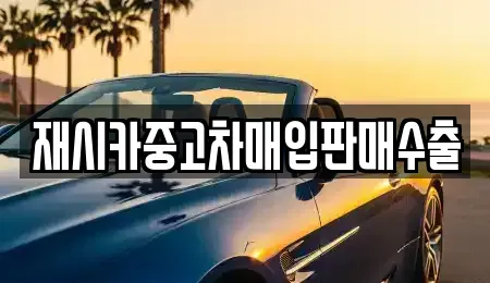 인천 동구 화수동 중고차매매 전문 재시카중고차매입판매수출