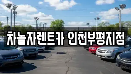 인천 부평구 부평동 단기렌트카 전문 차놀자렌트카 인천부평지점