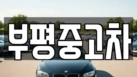 인천 부평구 부평동 중고차매매 전문 부평중고차