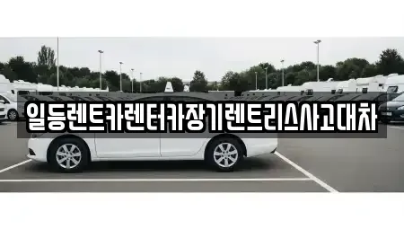 인천광역시 중구 송월동3가 렌트카 전문 일등렌트카렌터카장기렌트리스사고대차