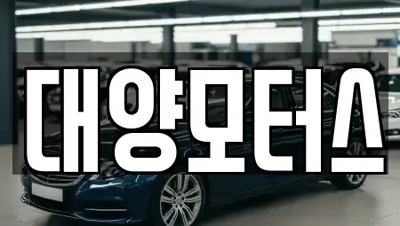 전라남도 광양시 성황동 중고차매매 전문 대양모터스