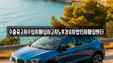 전북 무주군 중고차매입 전문 수출중고차수입차매입사고차노후경유차법인차매입센타
