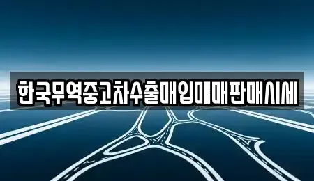 전북 순창군 풍산면 중고차매입 전문 한국무역중고차수출매입매매판매시세