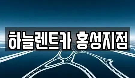 충남 홍성군 렌트카 전문 하늘렌트카 홍성지점