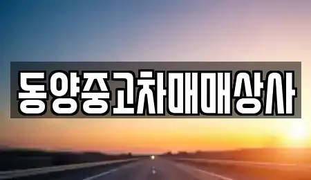 충북 청주시 흥덕구 중고차매매 전문 동양중고차매매상사