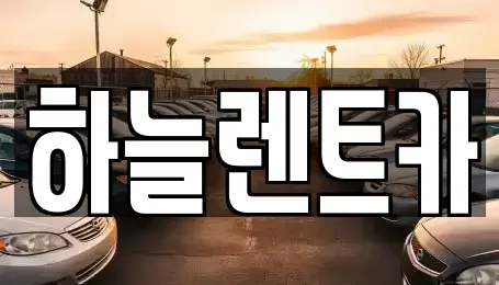 충청남도 보령시 렌트카 전문 하늘렌트카