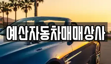 충청남도 예산군 중고차매매 전문 예산자동차매매상사